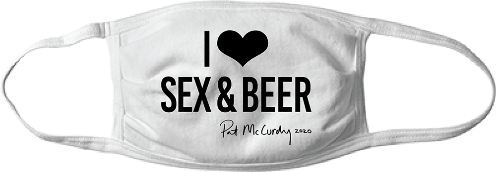 I Heart Sex & Beer Mask